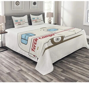 Quilted 3 Piece Coverlet Set with 2 Pillow Shams